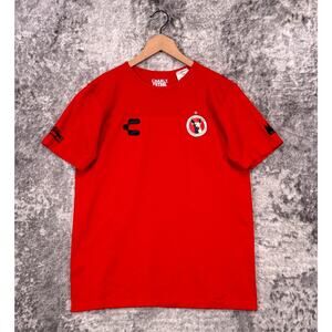Charly Futbol Jersey Large Mens Club Tijuana Xoloitzcuintles Red Short Sleeve